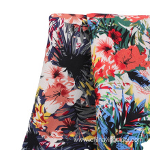 Soft Plain Dyed Rayon Floral Printed Voile Fabric
